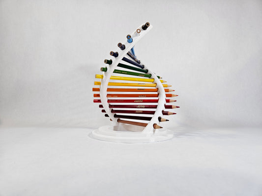 DNA Pencil Holder Double Helix Molecule | 12 and 16 hole options | Teacher Gifts Classroom Decor