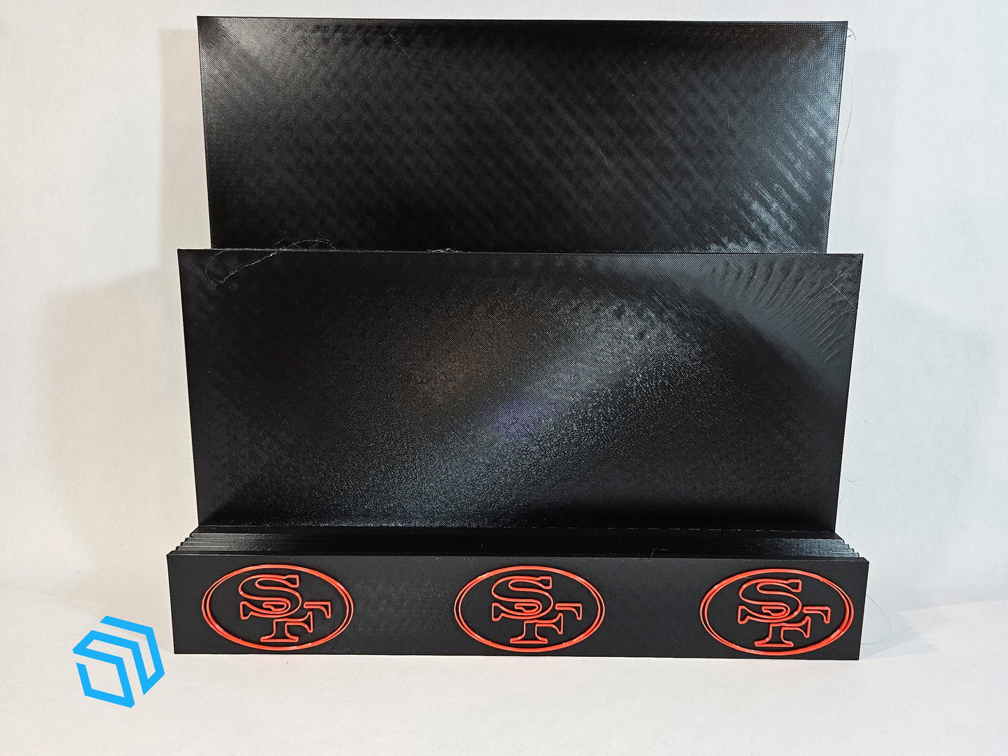 Custom Logo XXXL Trading Card Holder Display Stand Stadium Wall Style Single Double Triple Level for Baseball Football Soccer, MMA, Pokemon