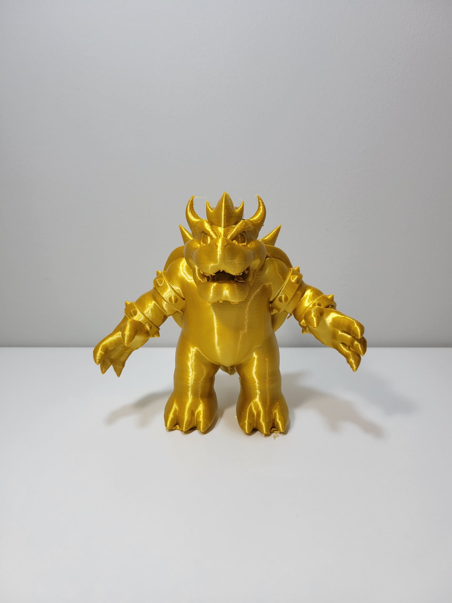 Bowser Super Mario Bros Rainbow 3D Printed Figure Sculpture Video Game Movie Fan Gift