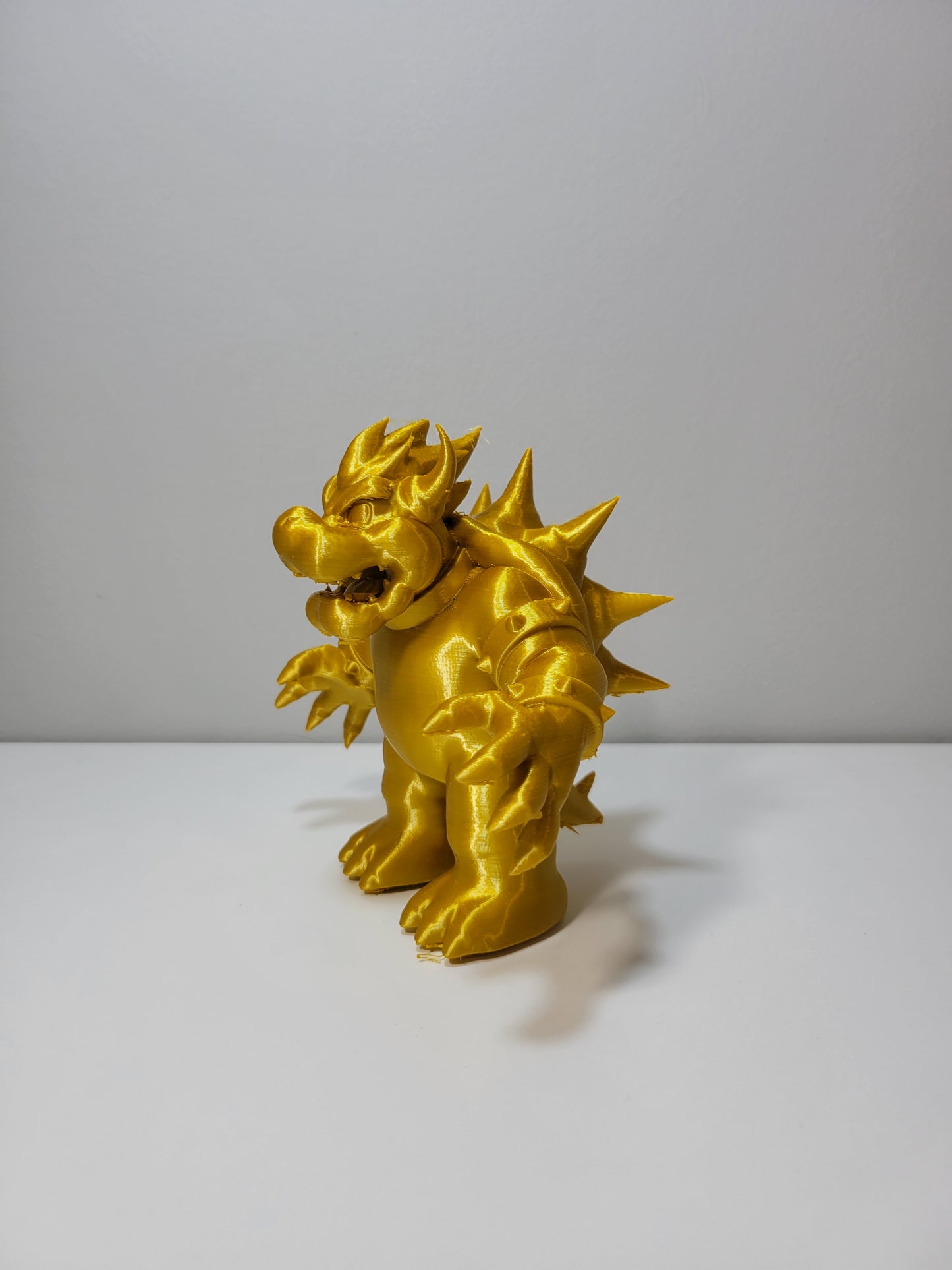 Bowser Super Mario Bros Rainbow 3D Printed Figure Sculpture Video Game Movie Fan Gift
