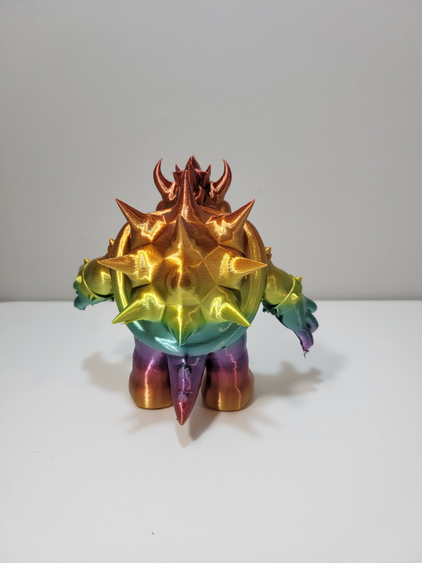 Bowser Super Mario Bros Rainbow 3D Printed Figure Sculpture Video Game Movie Fan Gift