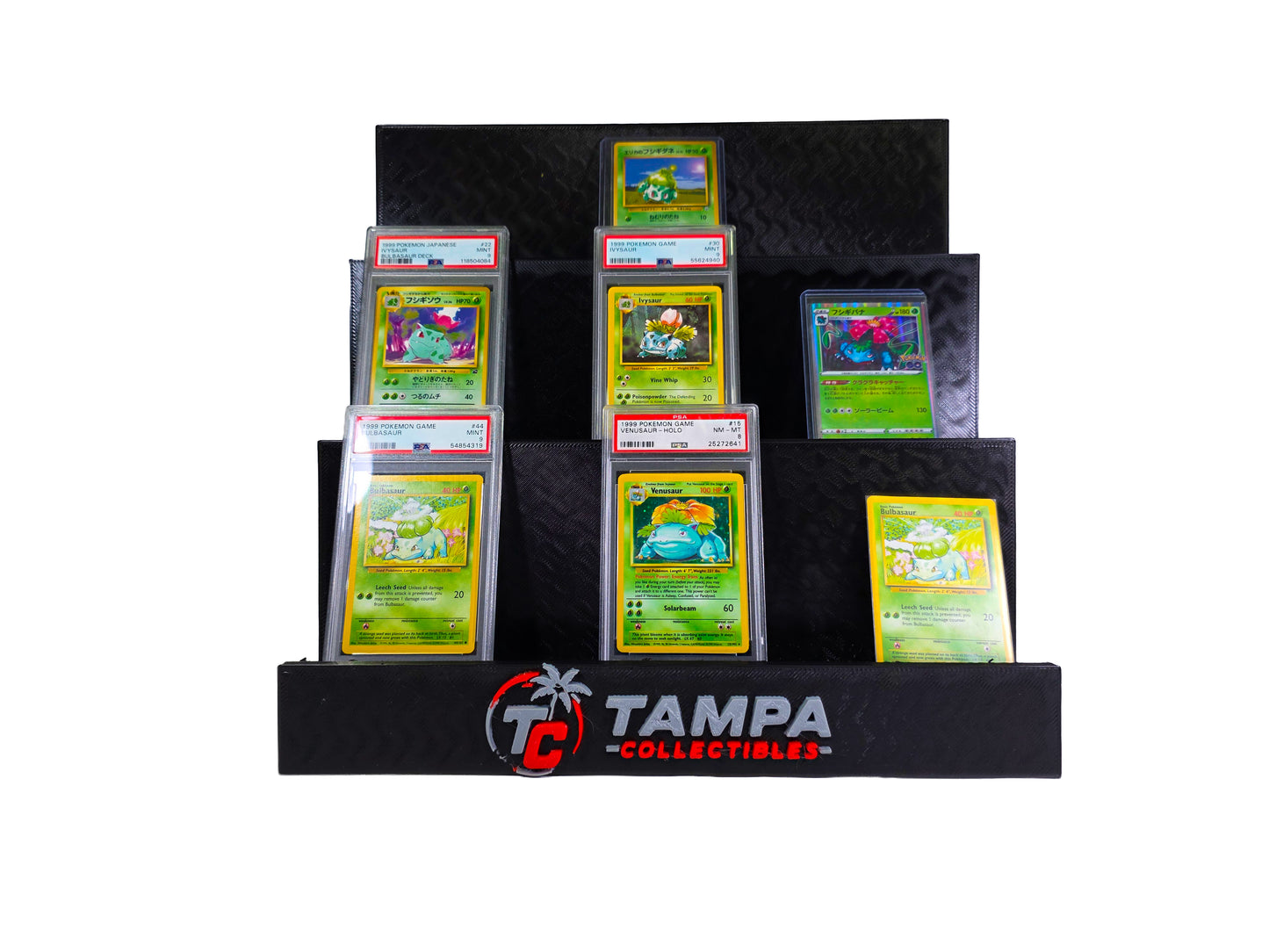 Custom Logo Trading Card Display Stand Stadium Wall Style 3D Printed