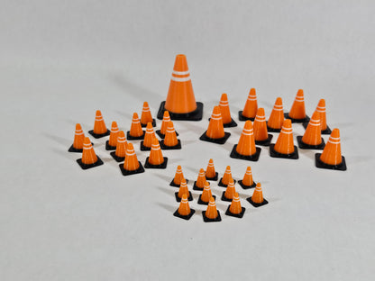 Cute Mini Traffic Cone (12 pack) | Tiny Safety Pylon for Dioramas,  Office Desk, Prank Wars, Model Scenery, Gift Bags, Classroom Prizes