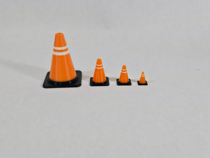 Cute Mini Traffic Cone (12 pack) | Tiny Safety Pylon for Dioramas,  Office Desk, Prank Wars, Model Scenery, Gift Bags, Classroom Prizes