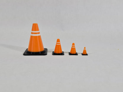 Cute Mini Traffic Cone (12 pack) | Tiny Safety Pylon for Dioramas,  Office Desk, Prank Wars, Model Scenery, Gift Bags, Classroom Prizes