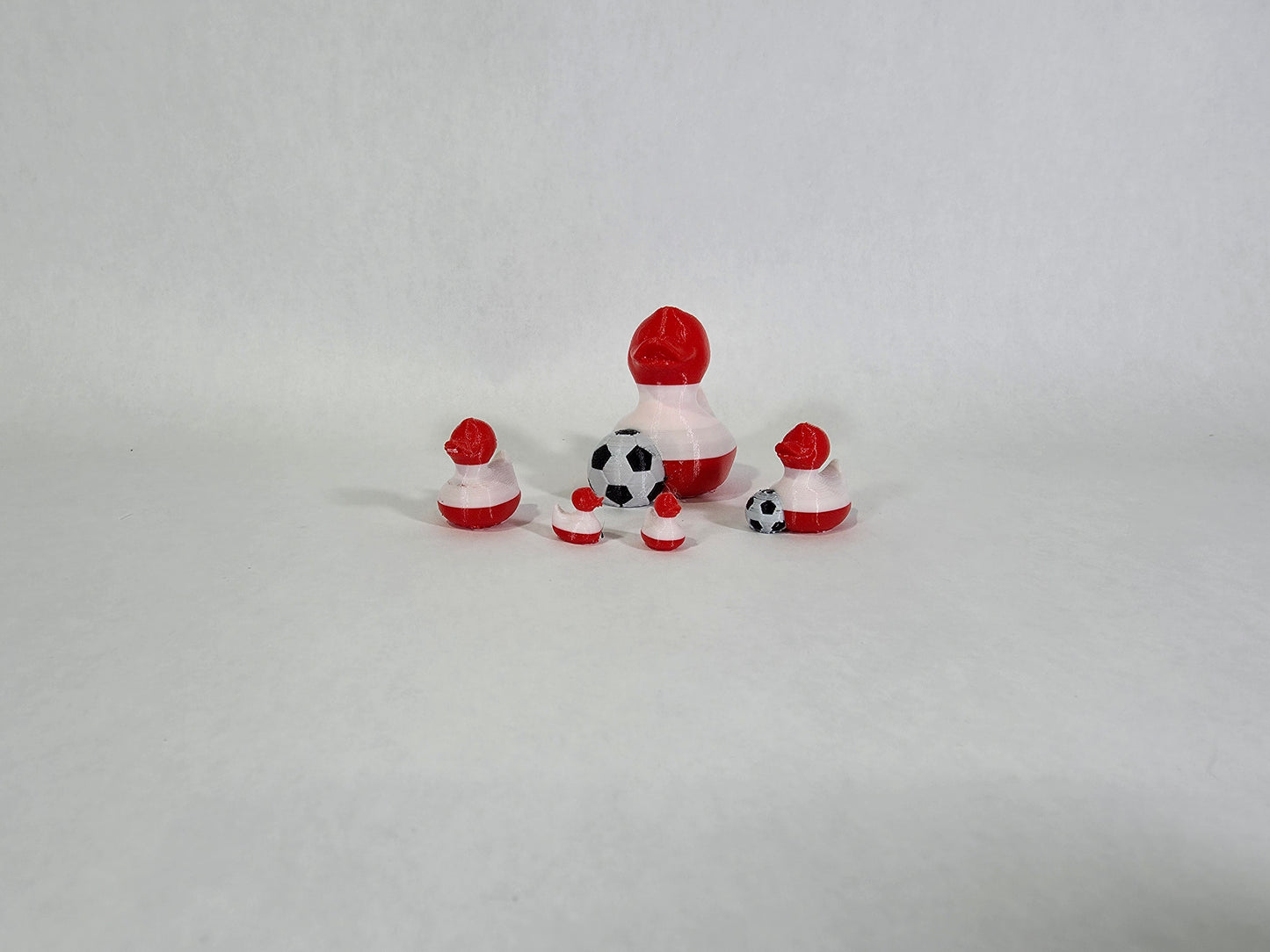 Austrian Flag Mini Duck | 3D Printed Plastic Lucky Ducks | Austria Soccer World Cup Team