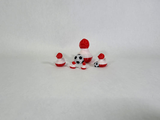 Austrian Flag Mini Duck | 3D Printed Plastic Lucky Ducks | Austria Soccer World Cup Team