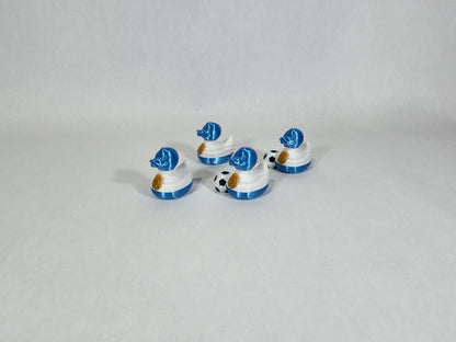 Argentina Flag Mini Duck | 3D Printed Plastic Lucky Ducks | Soccer World Cup Team