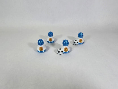 Argentina Flag Mini Duck | 3D Printed Plastic Lucky Ducks | Soccer World Cup Team
