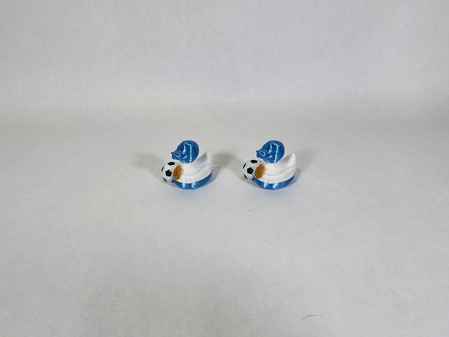 Argentina Flag Mini Duck | 3D Printed Plastic Lucky Ducks | Soccer World Cup Team
