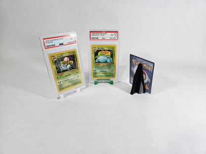 Simple Trading Card Display Stand 3D Printed Slab Holder Gold Simple Trading Card Display Stand 3D Printed Slab Holder Gold