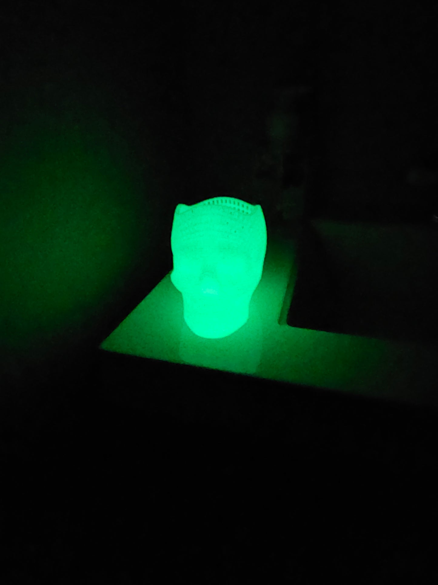 Glow in the Dark Skull Pencil Holder - Wire Frame - 3D Printed