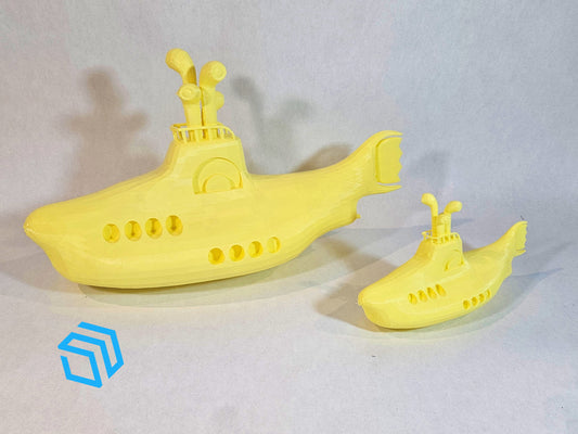 Yellow Submarine 3D Printed Toy Plastic Pool Bath Boat