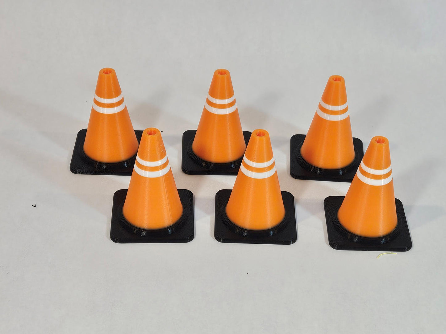 Cute Mini Traffic Cone (12 pack) | Tiny Safety Pylon for Dioramas,  Office Desk, Prank Wars, Model Scenery, Gift Bags, Classroom Prizes
