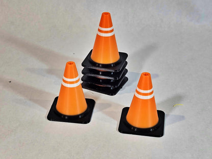 Cute Mini Traffic Cone (12 pack) | Tiny Safety Pylon for Dioramas,  Office Desk, Prank Wars, Model Scenery, Gift Bags, Classroom Prizes