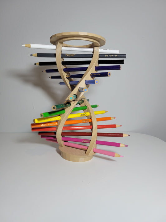 DNA Molecule Helix Pencil Holder