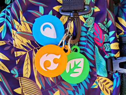 Pokemon Energy Type Keychain 3D Printed Choose Your Own Colors. Pokémon Anime Fan Gift.