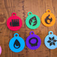 Pokemon Energy Type Keychain 3D Printed Choose Your Own Colors. Pokémon Anime Fan Gift.